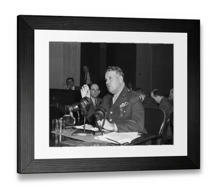 Framed Print : Major General Leslie Groves Testifying Framed Print : Major General Leslie Groves Testifying