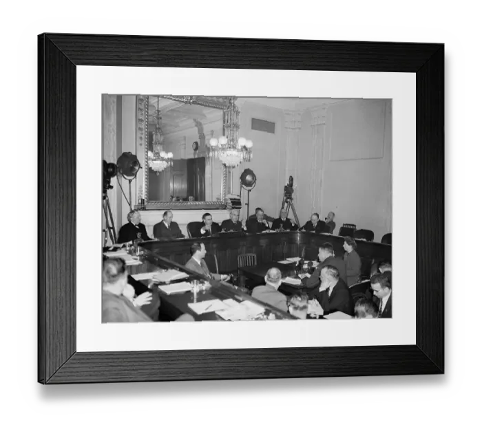 Framed Print : Senate Hearings About the Atom Bomb Framed Print : Senate Hearings About the Atom Bomb