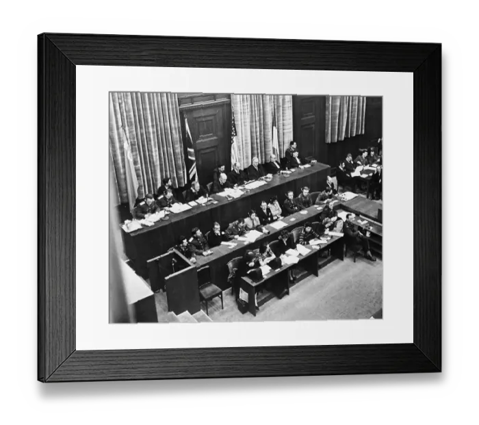 Framed Print : Opening Of Nurenberg Trials Framed Print : Opening Of Nurenberg Trials