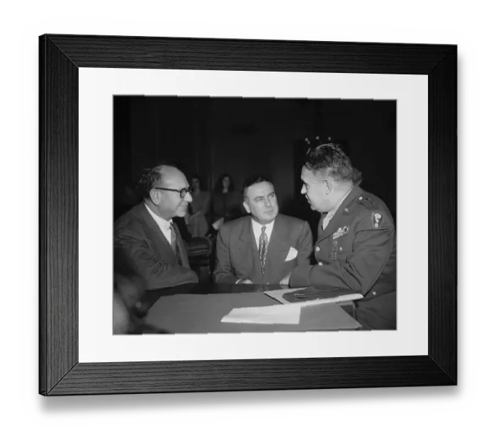 Framed Print : Senate Atomic Energy Hearings Open Framed Print : Senate Atomic Energy Hearings Open