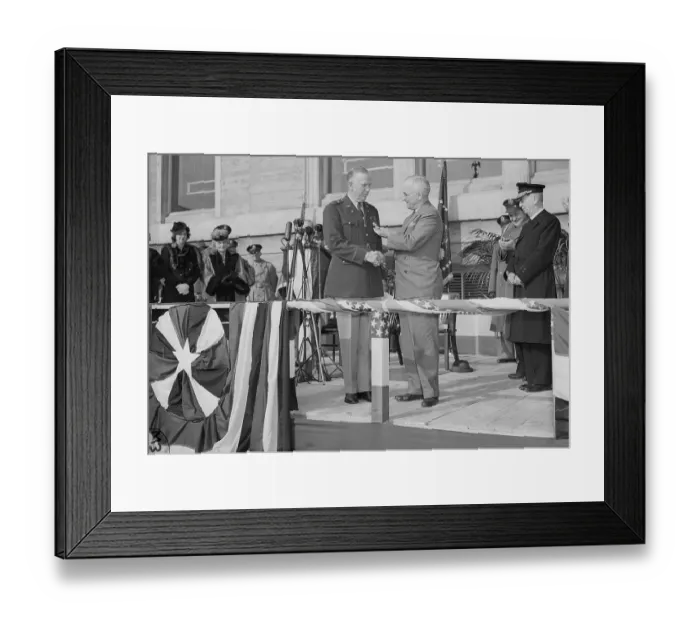 Framed Print : Harrys Truman Presenting Award to George C Marshall Framed Print : Harrys Truman Presenting Award to George C Marshall