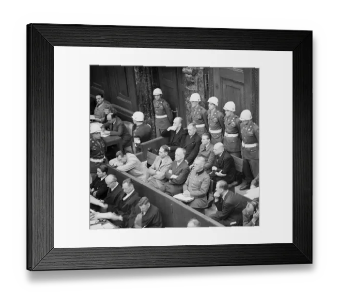 Framed Print : Defendants at Nuremburg War Crimes Trial Framed Print : Defendants at Nuremburg War Crimes Trial