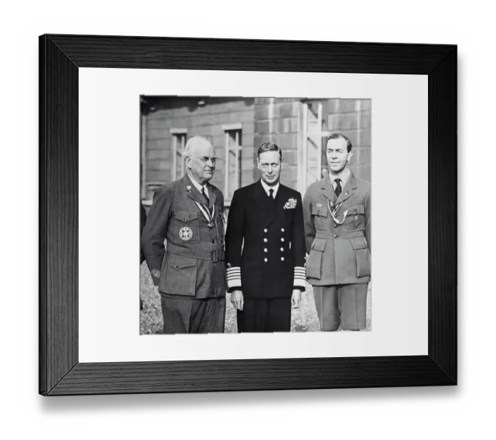Framed Print : King George and Others Posing