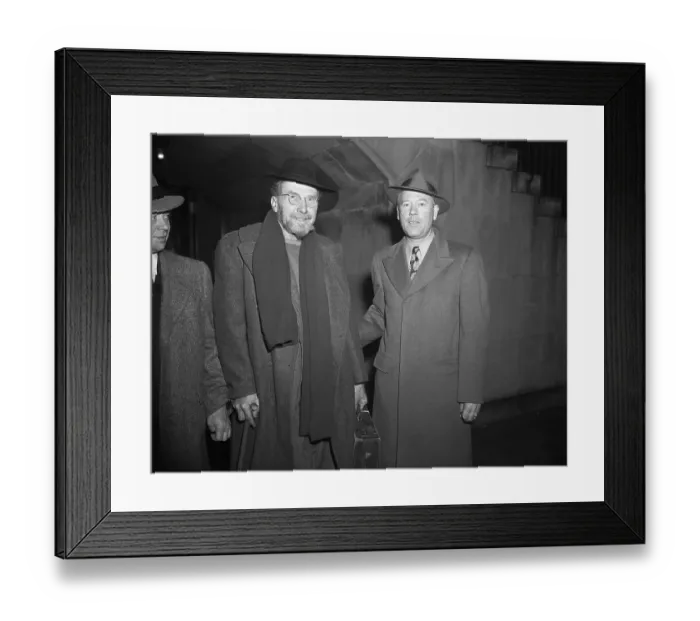 Framed Print : Ezra Pound and C. Michael Kearney Framed Print : Ezra Pound and C. Michael Kearney