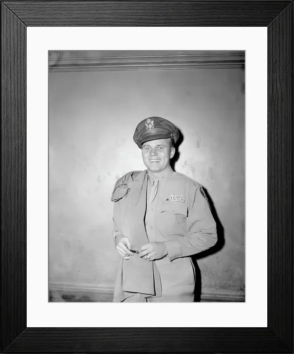 Framed Print : Captain Robert A. Lewis Arriving from War at Penn Station Framed Print : Captain Robert A. Lewis Arriving from War at Penn Station