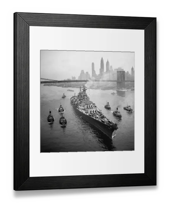 Framed Print : USS Missouri sailing under Bridge Framed Print : USS Missouri sailing under Bridge