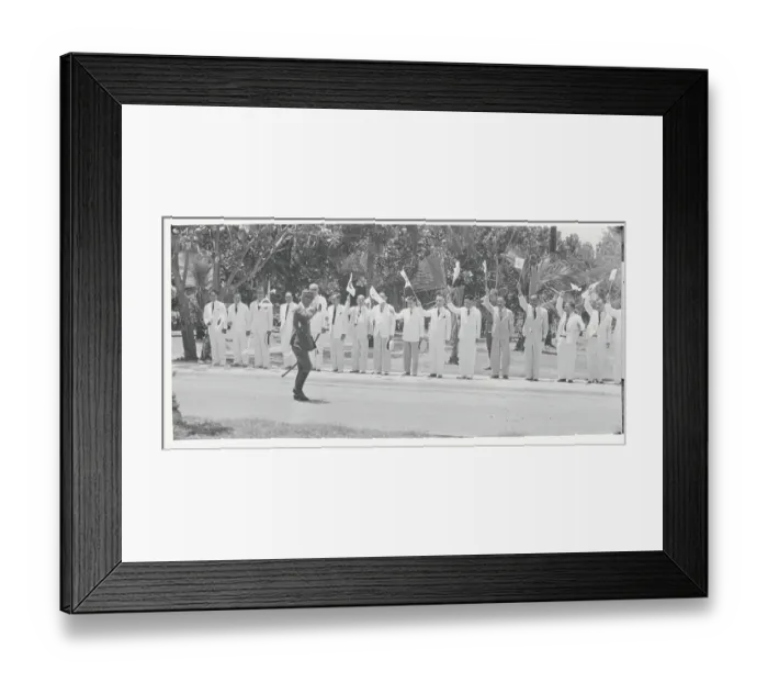Framed Print : Masaharu Homma Inspecting Government Officials Framed Print : Masaharu Homma Inspecting Government Officials