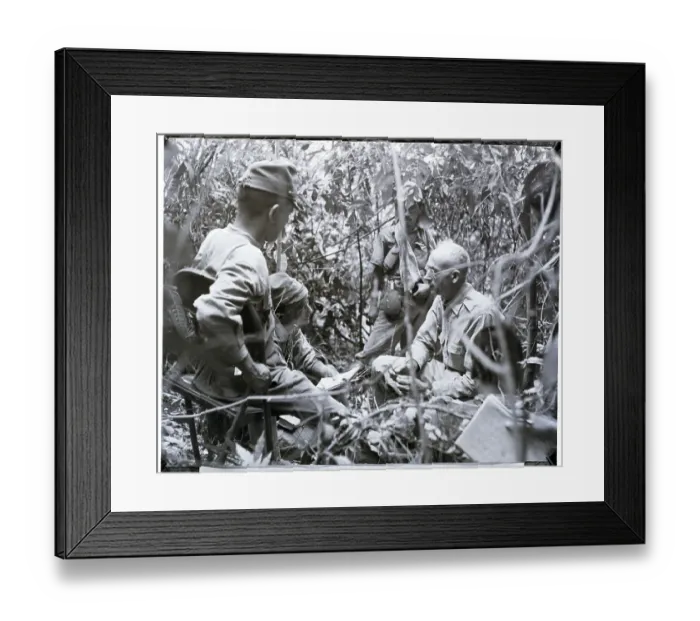 Framed Print : Japanese Soldies Question American Framed Print : Japanese Soldies Question American