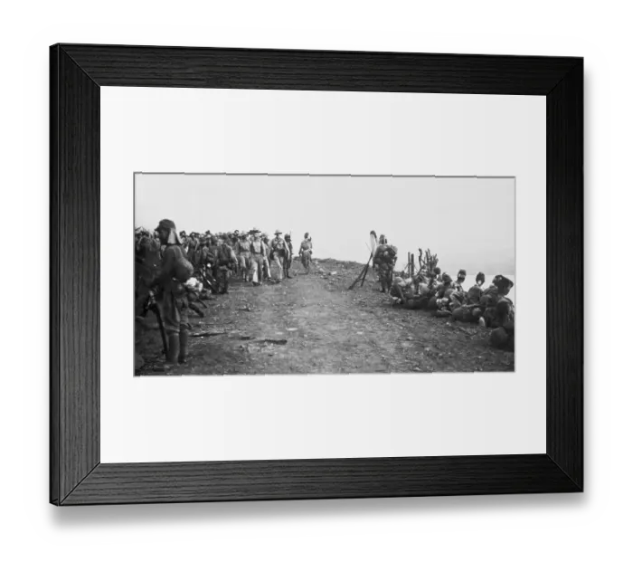 Framed Print : Japanese Troops on Hillside in Philippines Framed Print : Japanese Troops on Hillside in Philippines