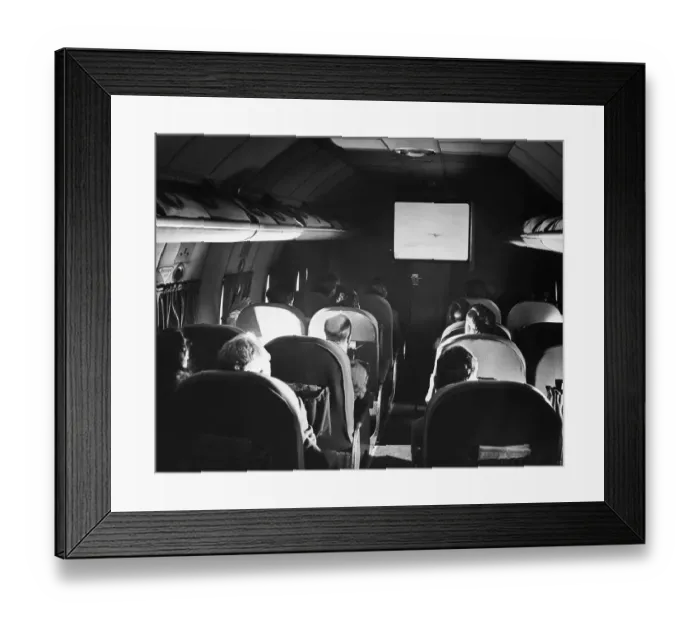 Framed Print : The First Inflight Movie Framed Print : The First Inflight Movie