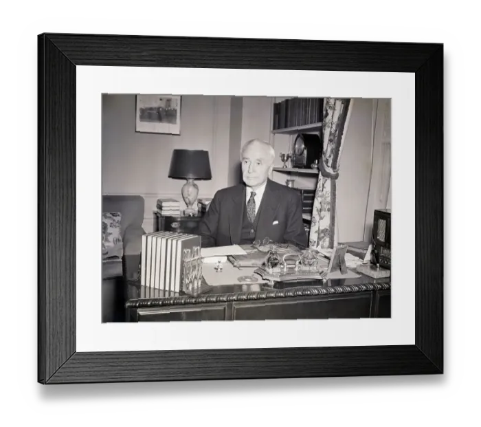 Framed Print : Cordell Hull Seated at His Desk Framed Print : Cordell Hull Seated at His Desk