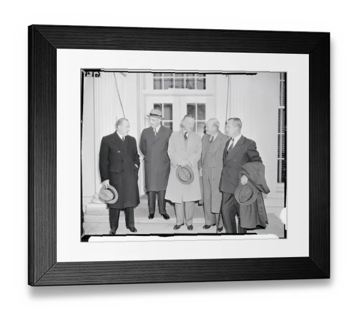 Framed Print : Portrait of Five American Diplomatic Experts Framed Print : Portrait of Five American Diplomatic Experts