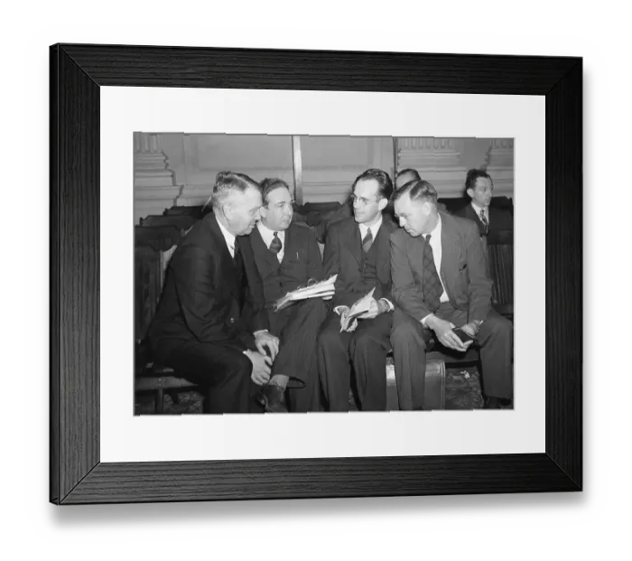 Framed Print : Scientists Deep in Conversation Framed Print : Scientists Deep in Conversation