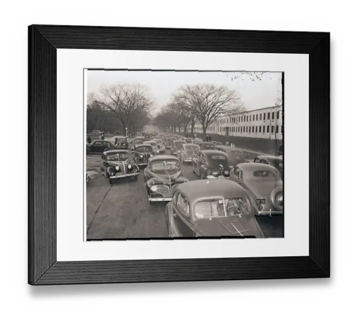 Framed Print : Traffic Jam Near Navy Department Framed Print : Traffic Jam Near Navy Department