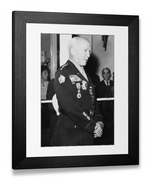 Framed Print : Portrait of George Patton