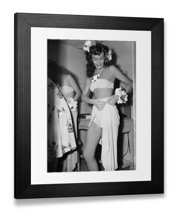 Framed Print : Mrs. Barney Ross In Dressing Room Framed Print : Mrs. Barney Ross In Dressing Room
