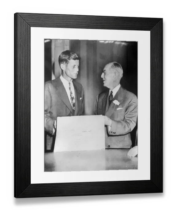Framed Print : Jack Kennedy with Frederic W. Cook Framed Print : Jack Kennedy with Frederic W. Cook