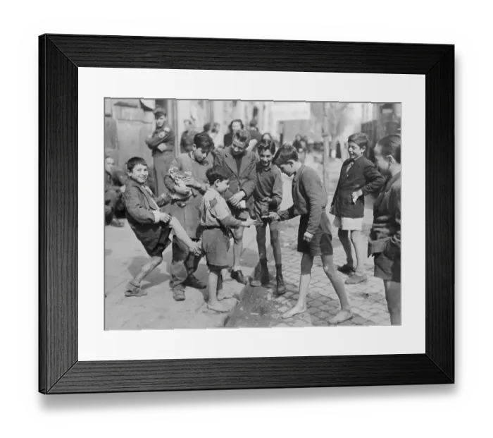 Framed Print : Boys Playing Together Framed Print : Boys Playing Together