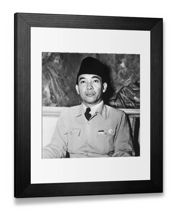 Framed Print : President Sukarno of Bativia Framed Print : President Sukarno of Bativia