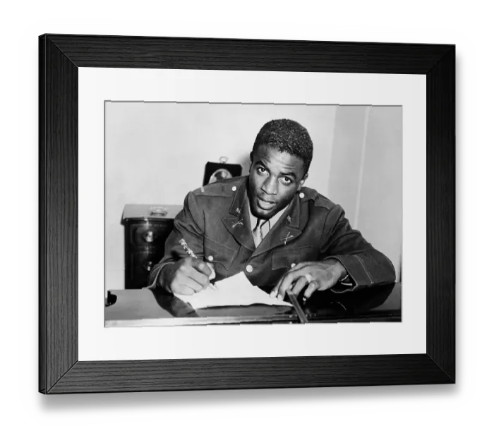 Framed Print : Jackie Robinson Signing With Organized Baseball Framed Print : Jackie Robinson Signing With Organized Baseball