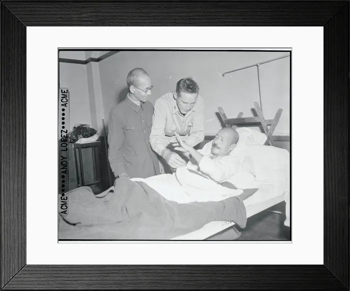Framed Print : Warlord Tojo in Hospital Bed Framed Print : Warlord Tojo in Hospital Bed