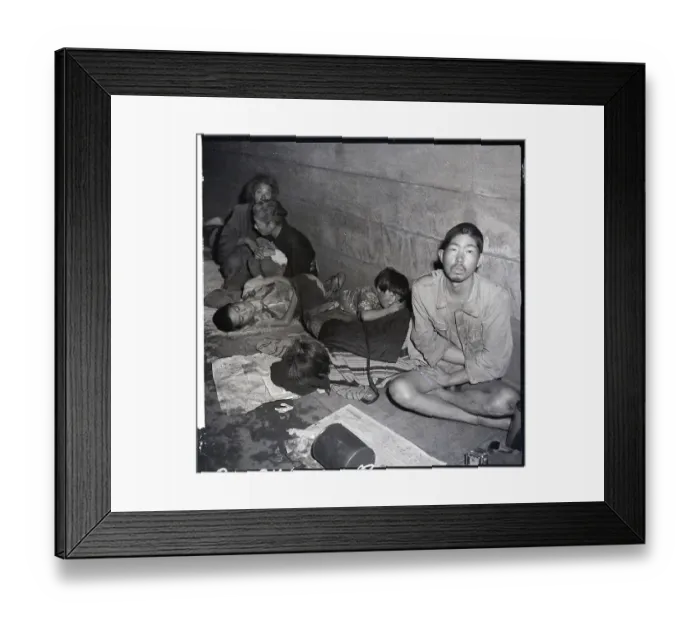 Framed Print : Starving People In Post War Tokyo