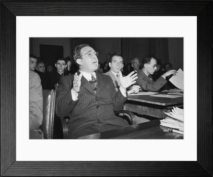 Framed Print : Professor Leo Szilard Testifies Framed Print : Professor Leo Szilard Testifies