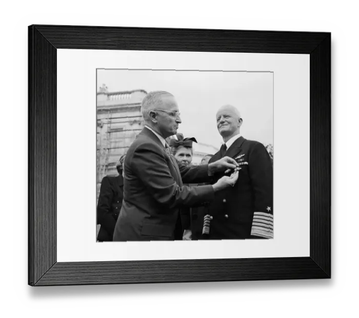 Framed Print : President Truman Awarding Gold Medal Framed Print : President Truman Awarding Gold Medal