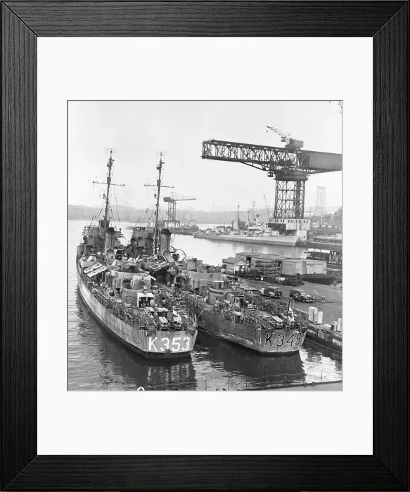 Framed Print : Two Lend Lease Ships Are Returned To U S Framed Print : Two Lend Lease Ships Are Returned To U S