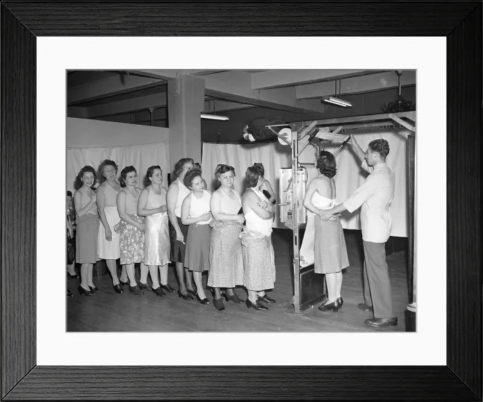 Framed Print : X-Raying Women for Tuberculosis Framed Print : X-Raying Women for Tuberculosis