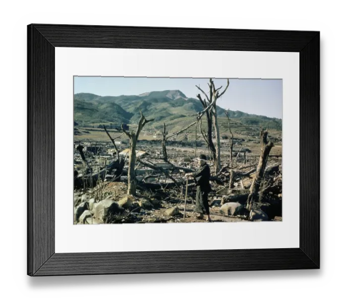 Framed Print : Aftermath of Atomic Bomb Framed Print : Aftermath of Atomic Bomb