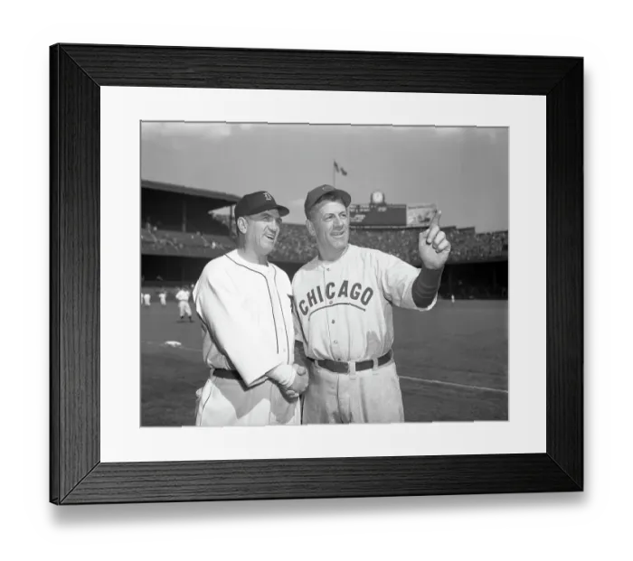 Framed Print : Rival Managers at Series Opener Framed Print : Rival Managers at Series Opener