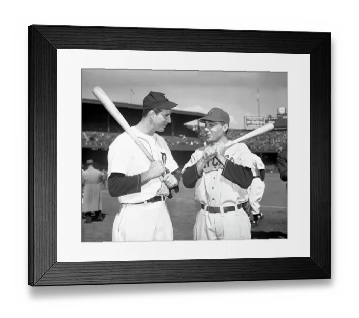 Framed Print : Batting Rivals at Series Opener Framed Print : Batting Rivals at Series Opener