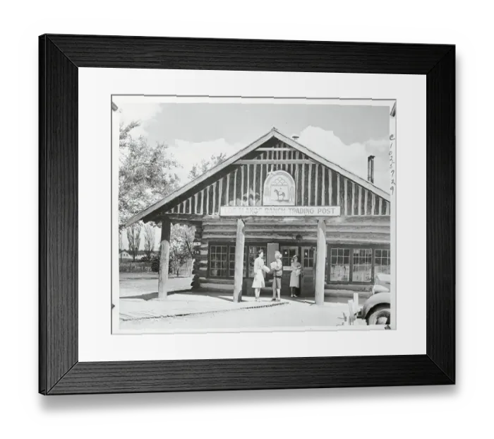 Framed Print : View of the Ranch Trading Post Framed Print : View of the Ranch Trading Post