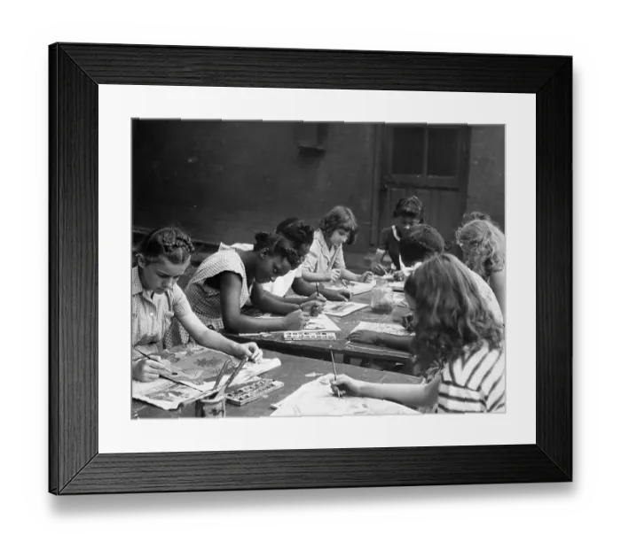 Framed Print : Junior Red Cross Interracial Program Framed Print : Junior Red Cross Interracial Program
