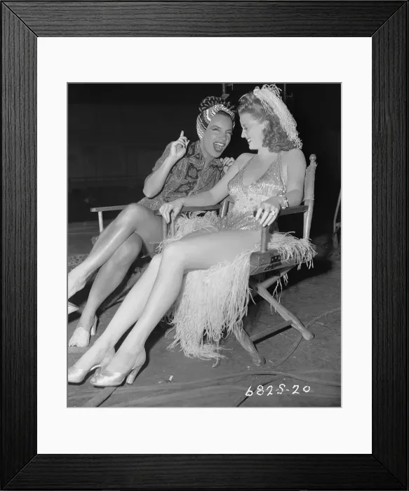Framed Print : Carmen Miranda Talking to Martha Stewart Framed Print : Carmen Miranda Talking to Martha Stewart