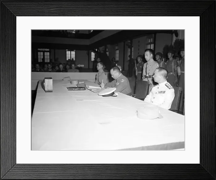 Framed Print : Japanese Surrender To Chinese In Nanking Framed Print : Japanese Surrender To Chinese In Nanking