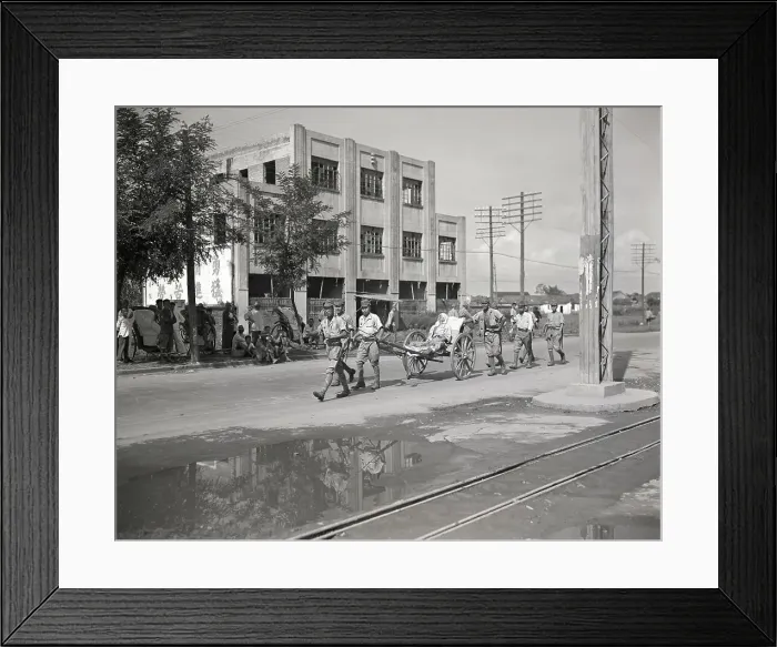 Framed Print : Japanese Soldiers Leave Nanking Framed Print : Japanese Soldiers Leave Nanking