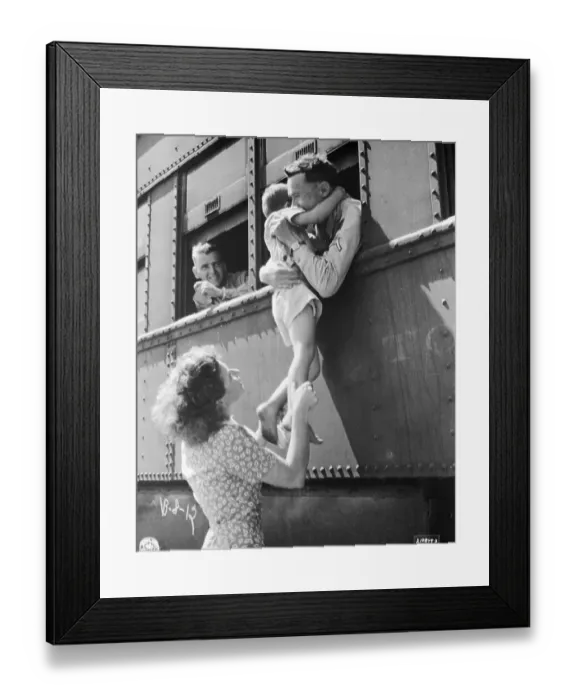 Framed Print : Father Embracing Son Framed Print : Father Embracing Son
