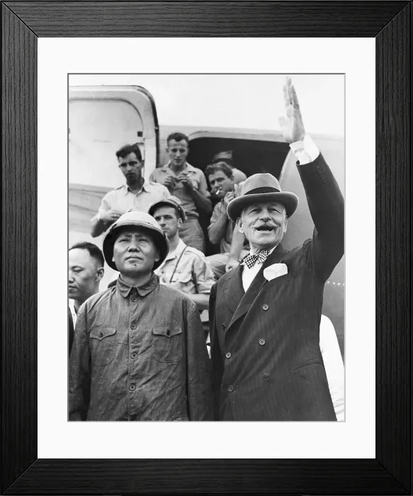 Framed Print : Mao Tse-Tung & Maj. Gen. Patrick Hurley Framed Print : Mao Tse-Tung & Maj. Gen. Patrick Hurley