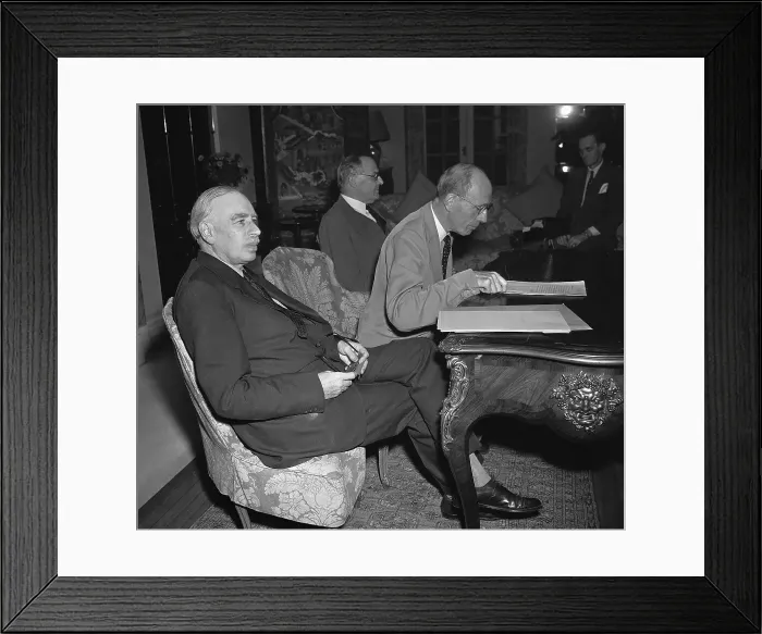 Framed Print : British Leaders at Press Conference Framed Print : British Leaders at Press Conference