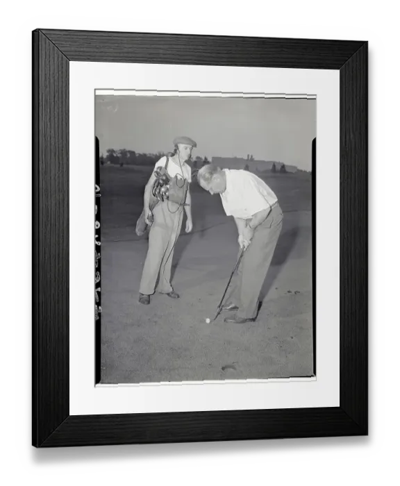 Framed Print : Caddie Stephen G. Schnell Golfing with Radio Set Framed Print : Caddie Stephen G. Schnell Golfing with Radio Set