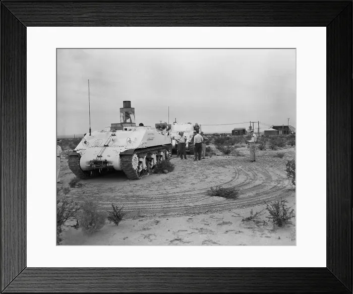 Framed Print : View of Lead-Coated Tanks in Atomic Bomb Area Framed Print : View of Lead-Coated Tanks in Atomic Bomb Area