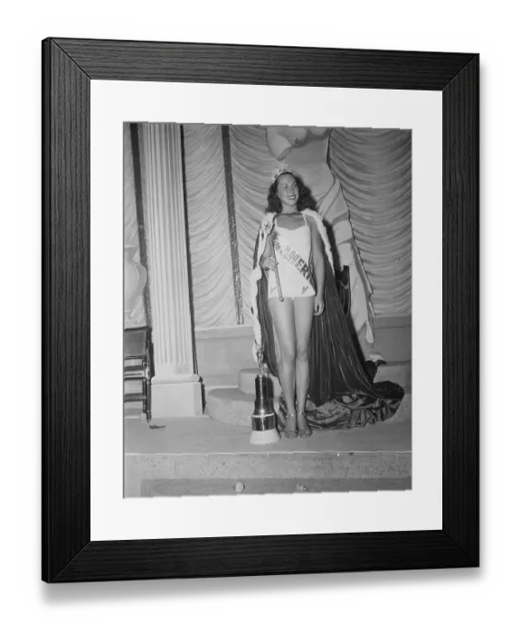 Framed Print : Portrait of Bess Myerson as Miss America Framed Print : Portrait of Bess Myerson as Miss America
