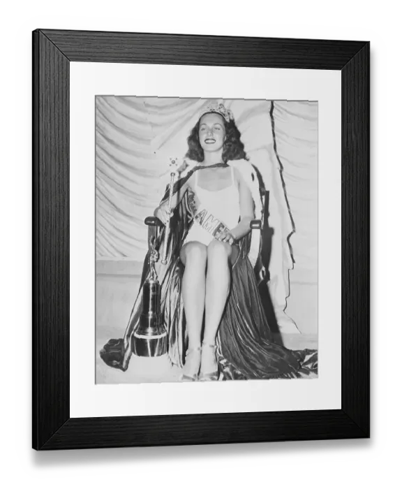 Framed Print : Miss America Winner Bess Myerson Framed Print : Miss America Winner Bess Myerson