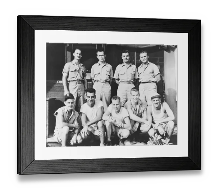 Framed Print : Flight Crew That Dropped Atom Bomb on Hiroshima Framed Print : Flight Crew That Dropped Atom Bomb on Hiroshima