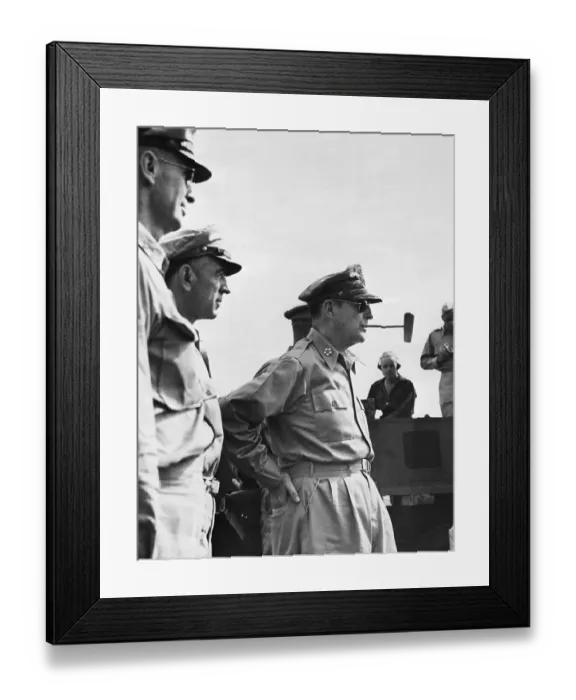 Framed Print : General Douglas MacArthur Landing in Tokyo Framed Print : General Douglas MacArthur Landing in Tokyo