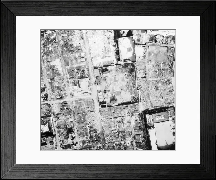 Framed Print : Tokyo Bombing Damage Framed Print : Tokyo Bombing Damage