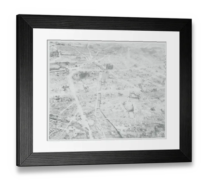 Framed Print : Demolished Hamamatsu Due to Bombings in World War II Framed Print : Demolished Hamamatsu Due to Bombings in World War II
