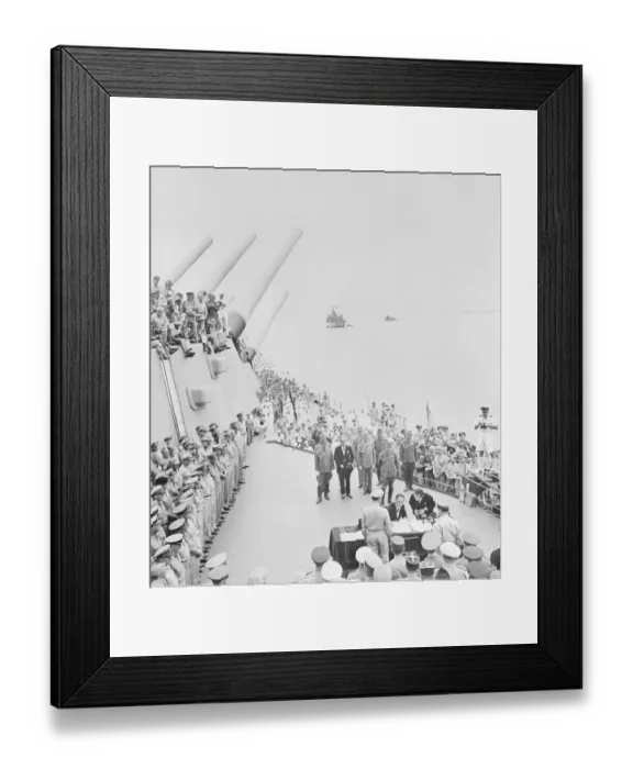 Framed Print : War Ceremony on Ship Deck Framed Print : War Ceremony on Ship Deck